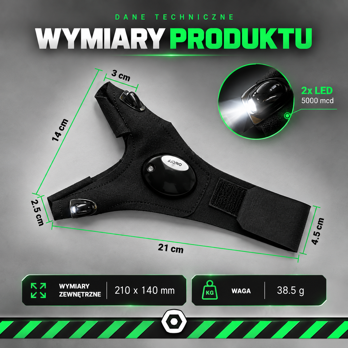 LITGRIP™ Rękawice LED