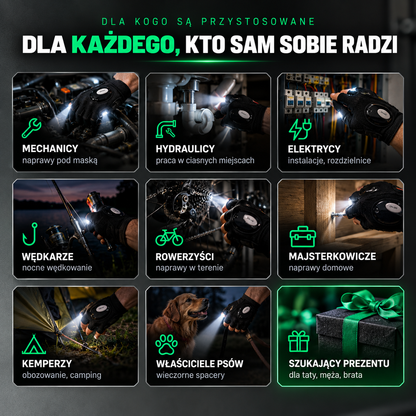 LITGRIP™ Rękawice LED